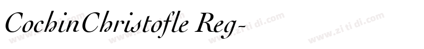 CochinChristofle Reg字体转换